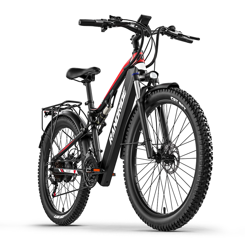 48V 17AH 1000W Recommended Top Speed 25KM/H 27.5*2.4 Inch Electric Bicycle 80-90KM Mileage Range Max Load 120KG