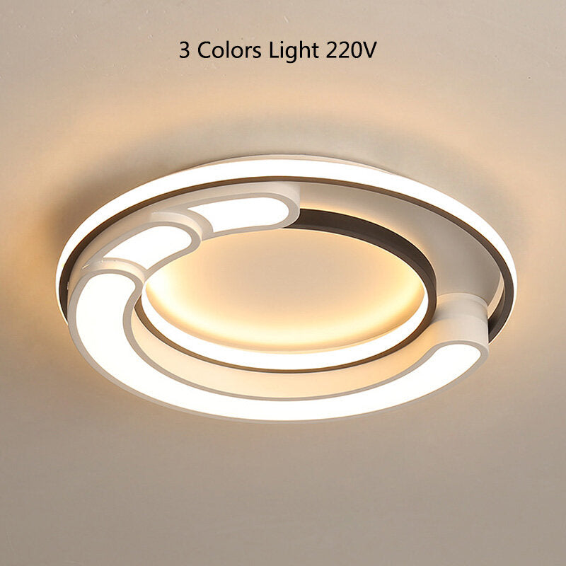 32W Modern LED Ceiling Light Geometric Round Living Bedroom Ceiling Lighting