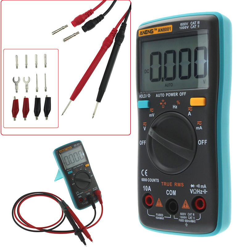 Professional True Rms Digital Multimeter 6000 Counts Backlight AC/DC