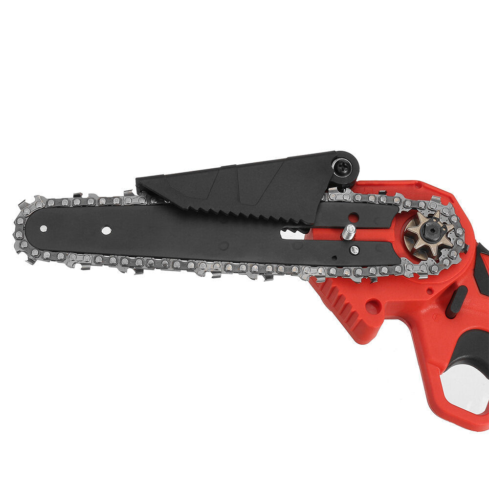 6 Inch 18V Electric Chain Saw Body Cordless One-Hand Chainsaw Woodworking Saws Cutting Tool