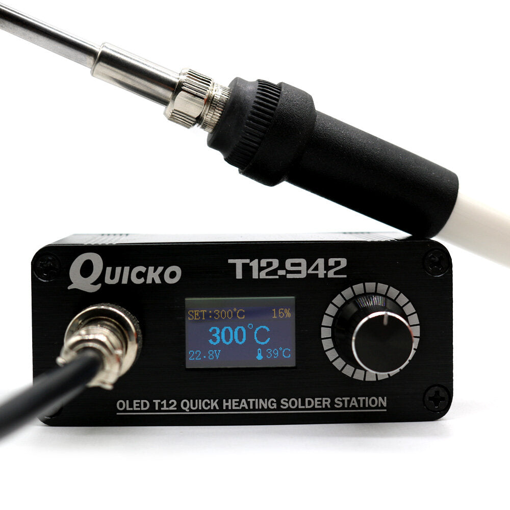 MINI OLED Digital Soldering Station T12-907 Handle with T12-K Iron Tips Welding Tool