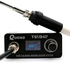 MINI OLED Digital Soldering Station T12-907 Handle with T12-K Iron Tips Welding Tool