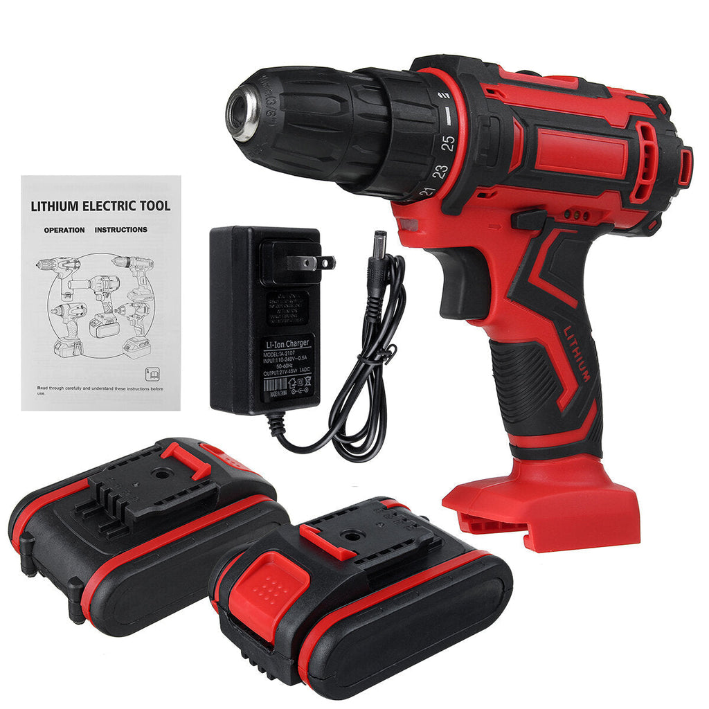 6000mAh 48V Electric Drill 3 In 1 Electric Impact Power Drill