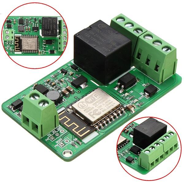 10A 220V Network Relay WIFI Module Input DC 7V~30V