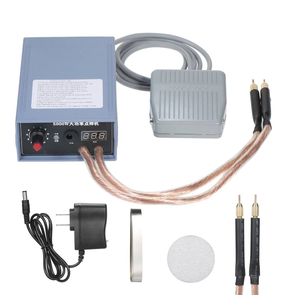 5000W Mini Spot Welder High Power Handheld Spot Welding Machine for 18650 Battery Welding Tools