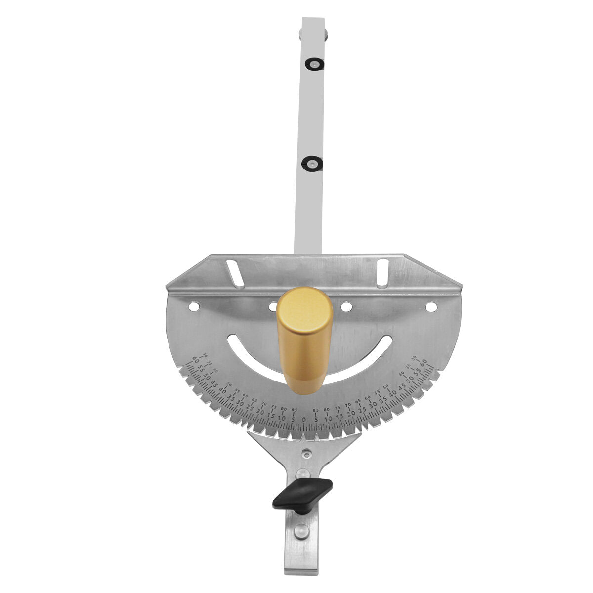 Universal Precision Miter Gauge for Table Saws - Compatible with Dewei 744/745, Haiwei, Steel Saws, 27 Angle Stops