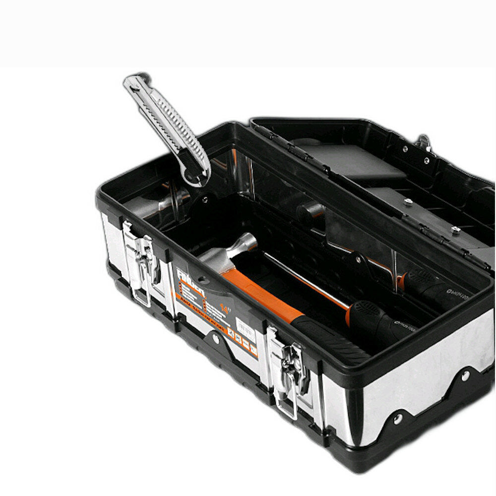 ABS And Stainless Steel Hardware Thickening Large Capacity Multifunctional Electrician Decoration Tool Storage Box