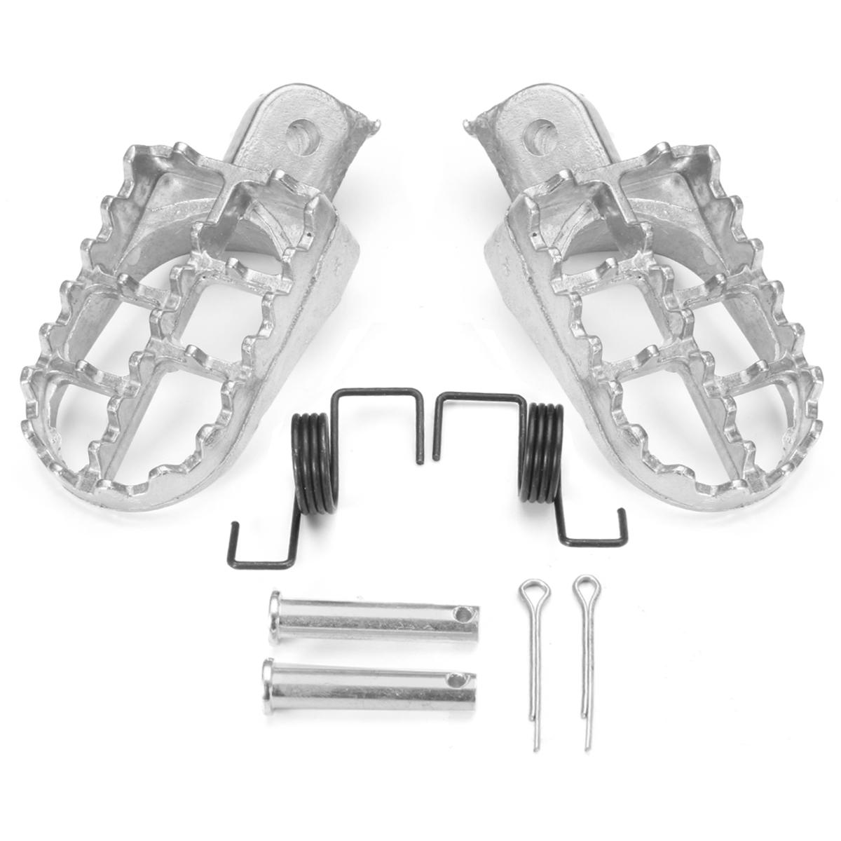 Aluminum Foot Pegs For Motocross PW50 PW80 TTR90 TW200 Pit Dirt Bike