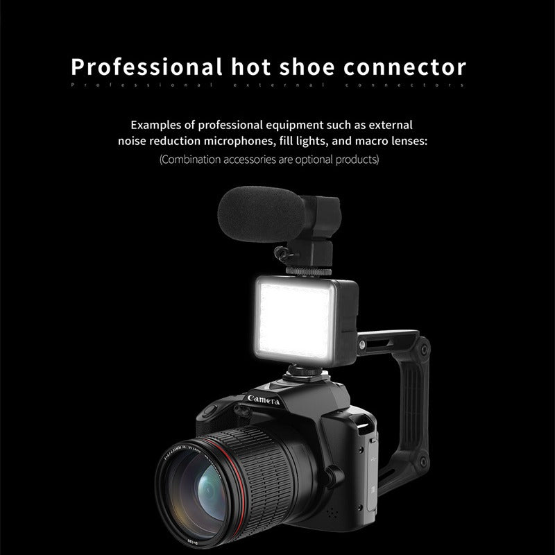 6400MP HD WiFi 4K Dual Lens Camcorder, 3" IPS Display, 16X Zoom, DSLR for YouTube Streaming & Vlogging