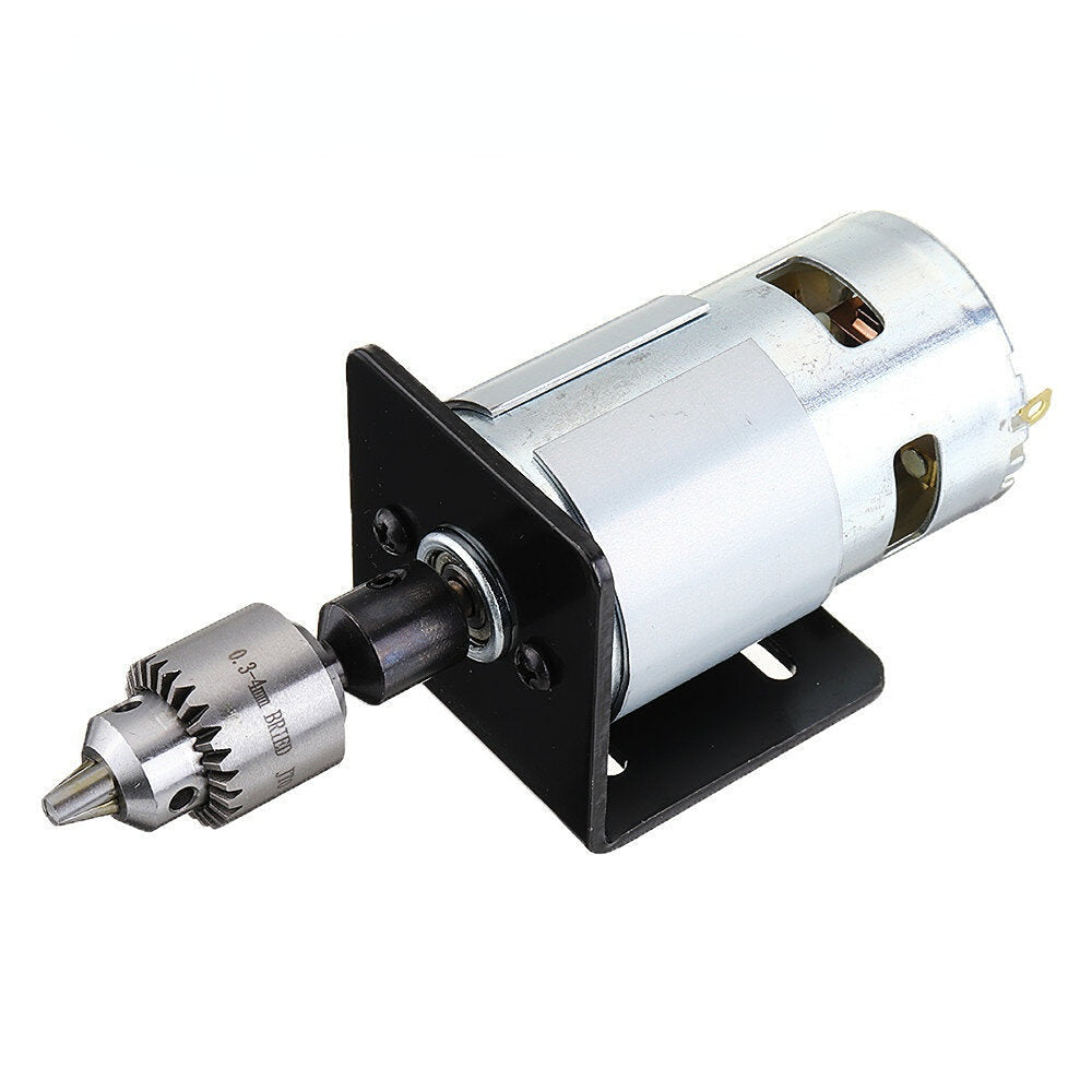 DC 12V Lathe Press 795 Motor With Drill Chuck and Mounting Bracket or 24V 15A 360W Power Convertor