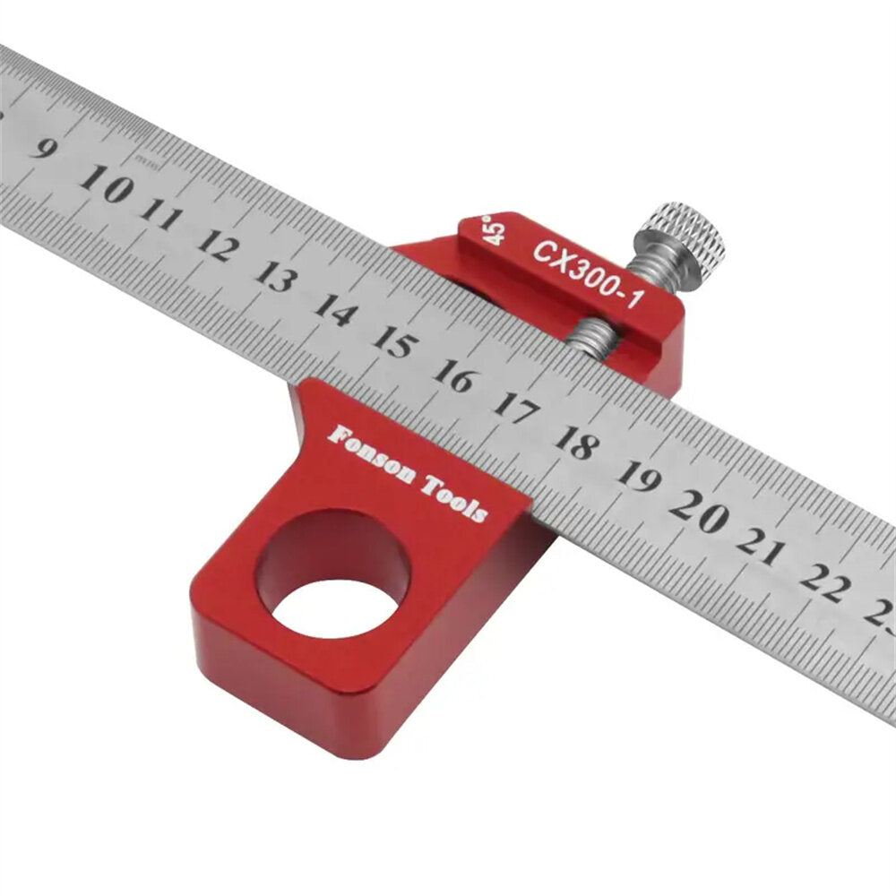 Combination Square Angle Ruler - Accurate 45/90° Measurements, Ergonomic Design, Durable Metal, Compact for Woodworking