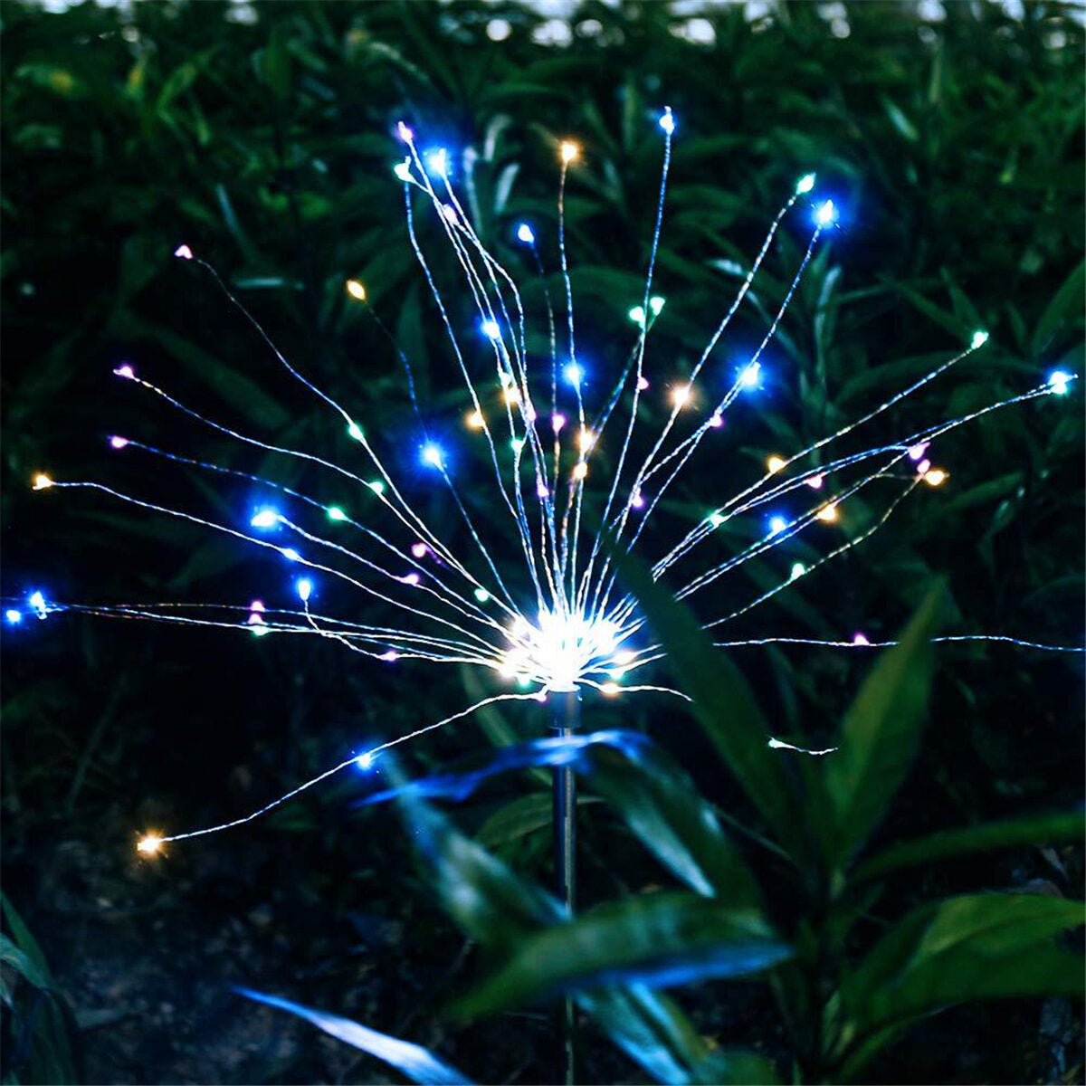 90LED Firework Solar Light 8 Modes Waterproof Outdoor Starburst Path Lawn Garden Decorative Lamp