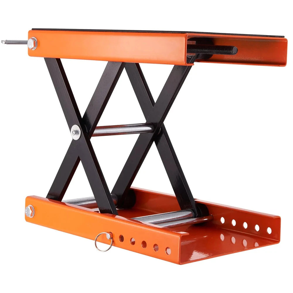 1100lbs Motorcycle Scissor Jack Lift 499.5 kg Wide Deck Hoist Stand for ATVs Bike
