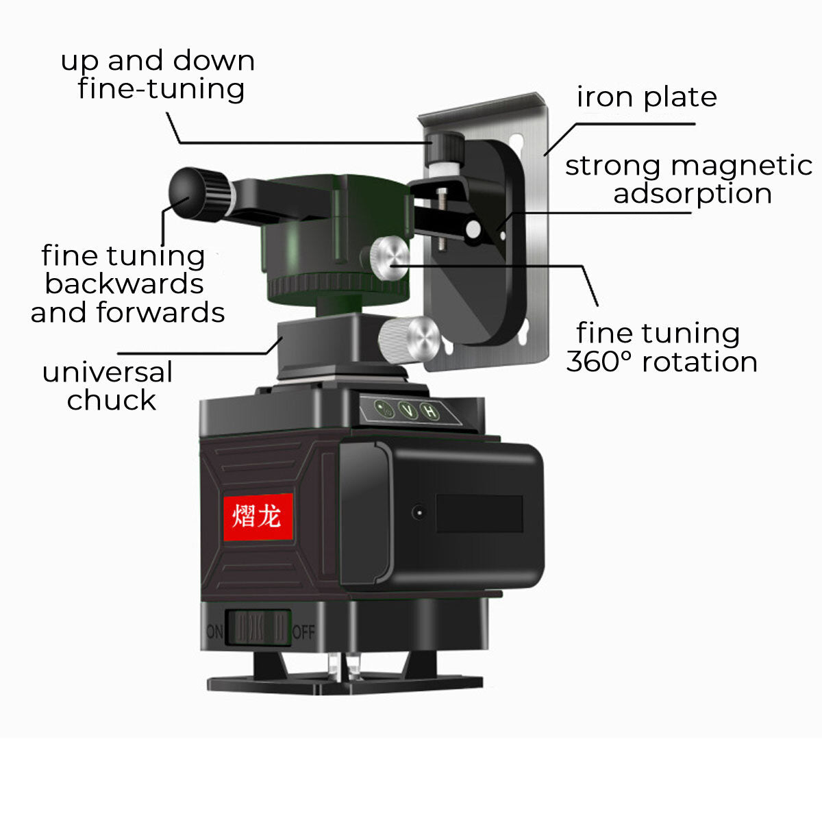 8/12/16 Line 360 Horizontal Vertical Cross Green Light Laser Level Self-Leveling Measure Laser Beam Remote Control