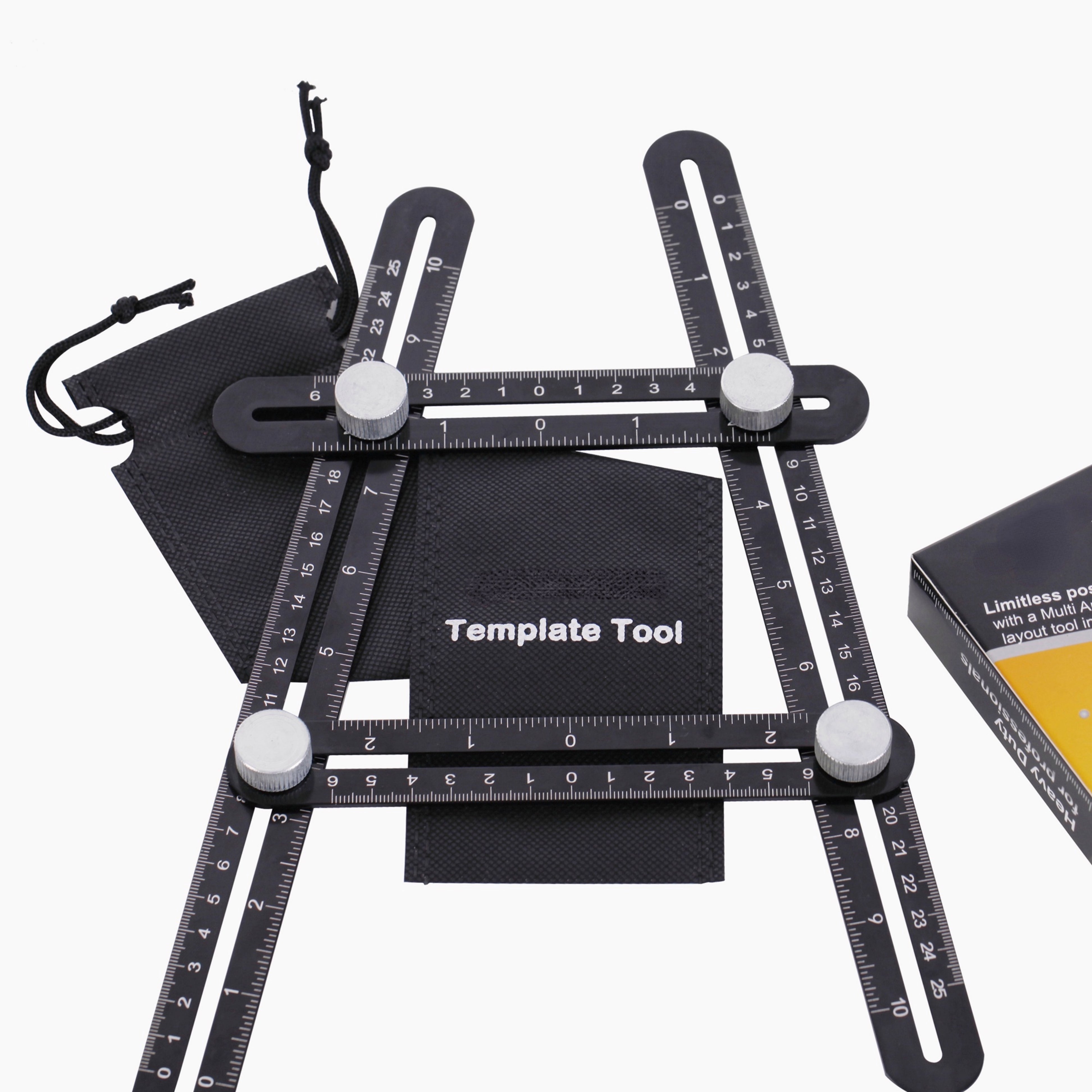 Heavy Duty Aluminum Angle Finder Multi Measuring Ruler For Craftsman Construction