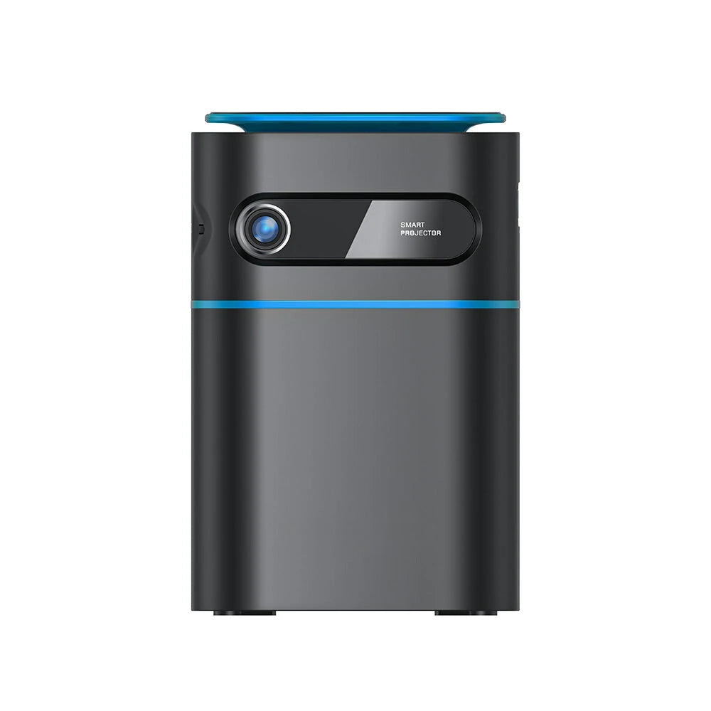 DLP Mini WIFI Projector, Android 9.0, Bluetooth 4.2, 1080P, 150 ANSI Lumens, Built-in Battery, Netflix & YouTube, Outdoor Cinema
