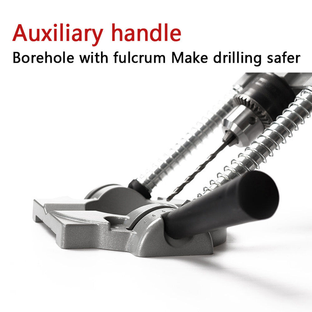 Multi-Angle Drilling Tool with Electric Drill Stand - Compact, Versatile, Durable for Woodworking Projects
