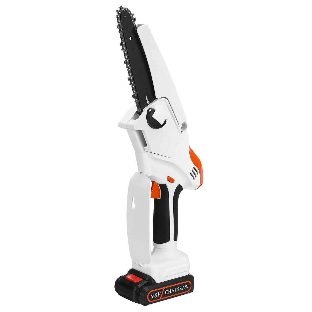 98VF 6Inch Cordless Electric Chain Saw Rechargeable Wood Cutter Woodworking Tool