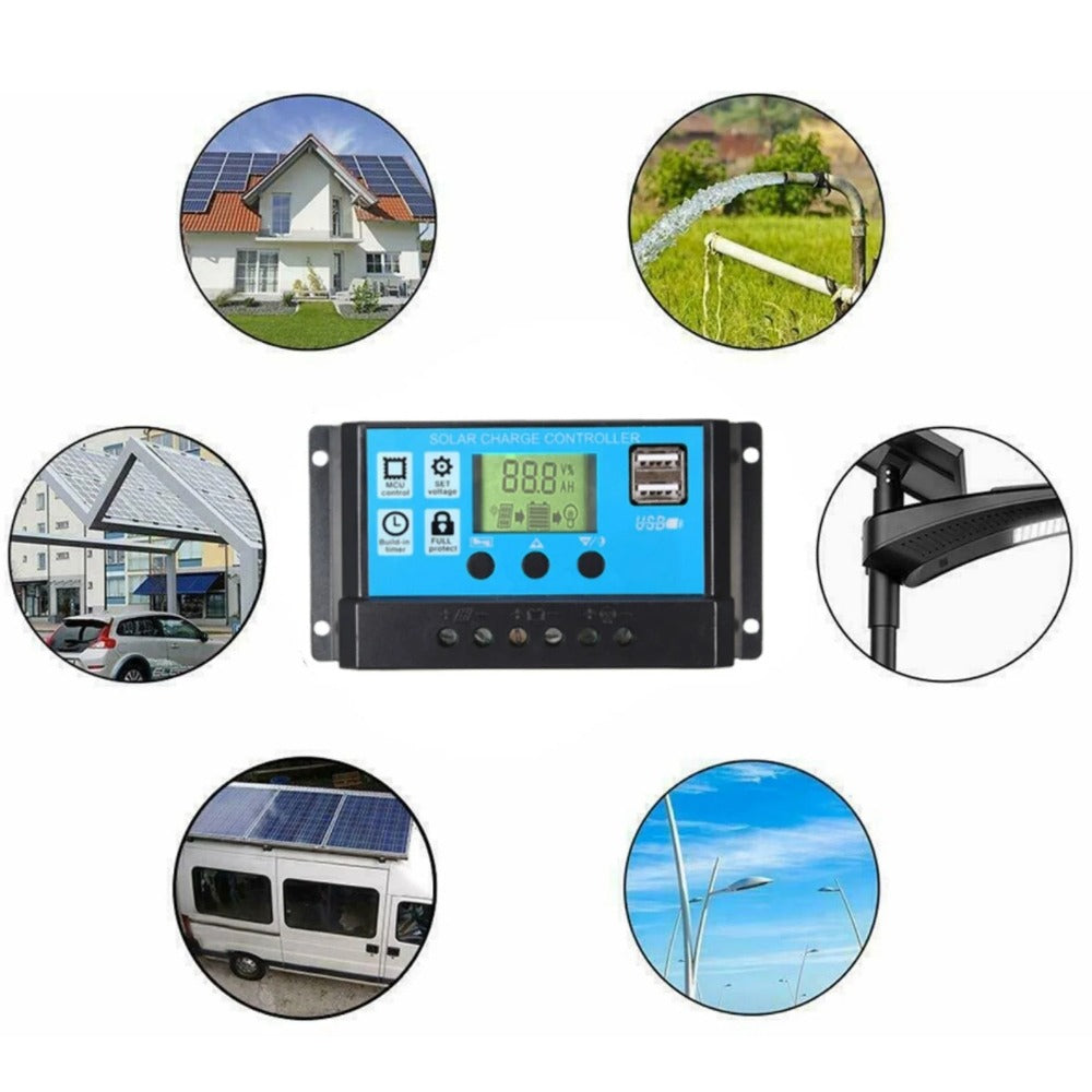 Solar Panel Kit 3000W Solar Power Generator Grid System Power 60A Home System Solar Power