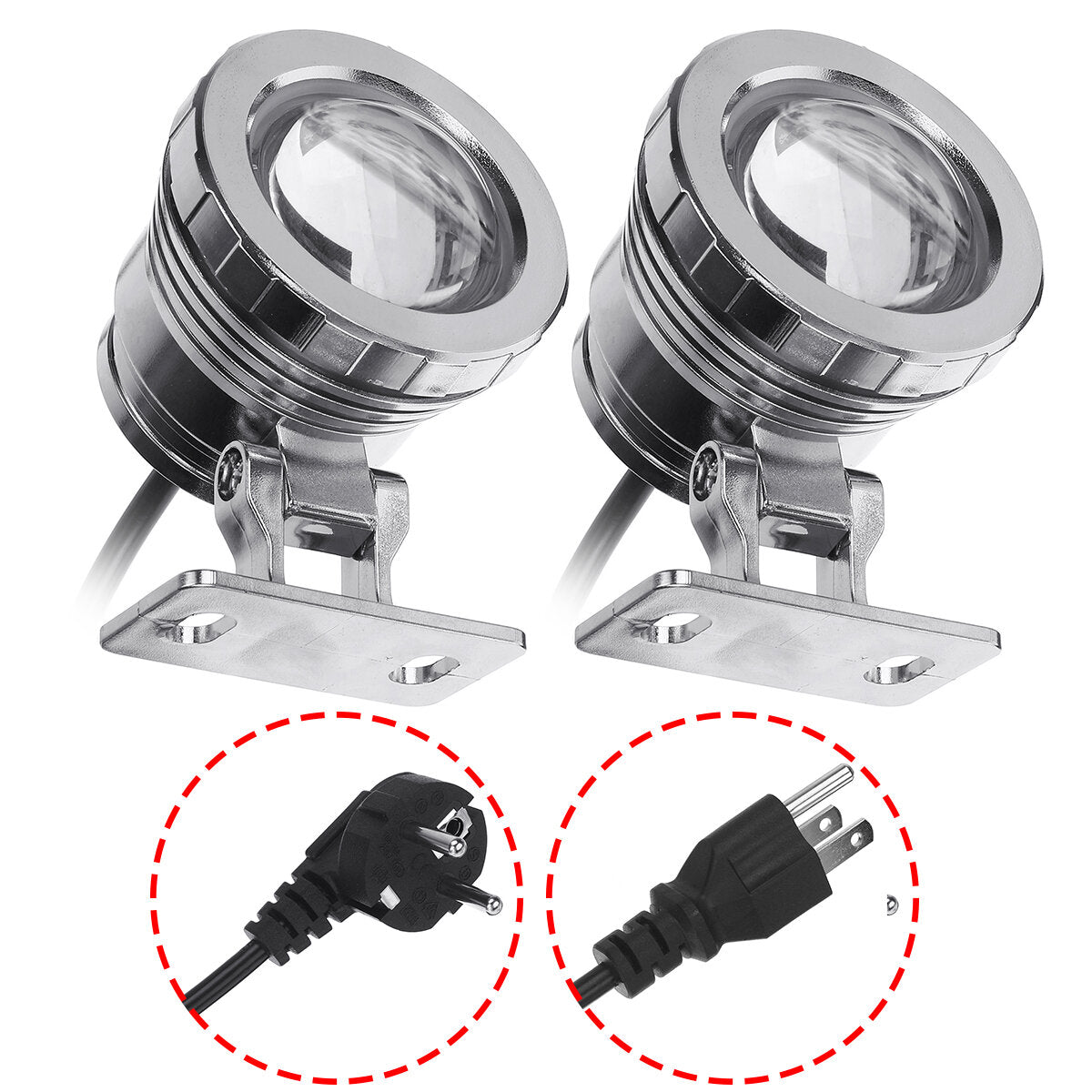 20W RGB LED Spot Lights Underwater Pool Pond Garden Lamp Waterproof + Remote