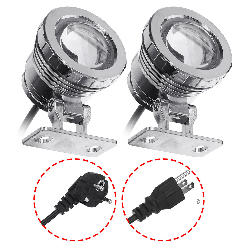 20W RGB LED Spot Lights Underwater Pool Pond Garden Lamp Waterproof + Remote