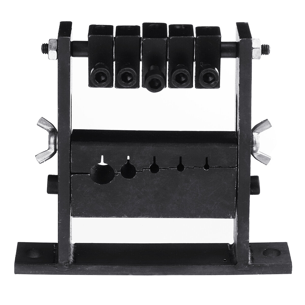 5 Size Holes Black Manual Cable Wire Stripper Machine for 1-30mm Diameter Wires