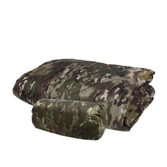 Military Tactical Army Poncho Liner Camouflage Water Repellent Woobie Quilted Blanket Suitable for Camping, Shooting, Hunting