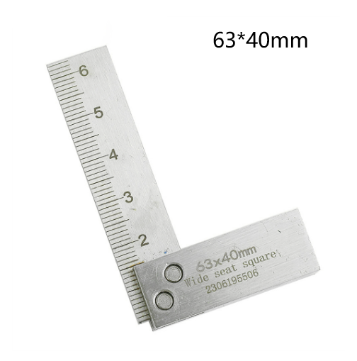High Precision Stainless Steel Right Angle Ruler with Laser Etched Scale for Woodworking & Carpentry - 90 Degree Angle