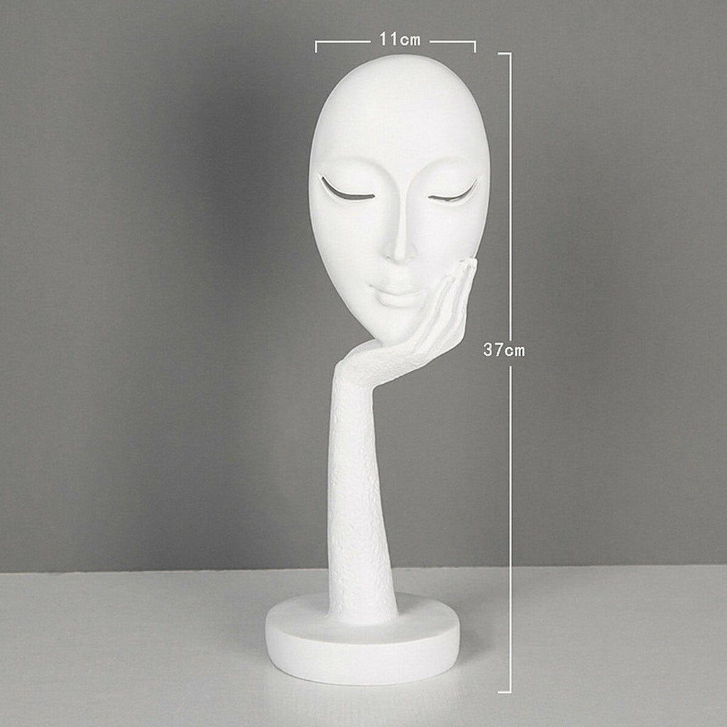 Nordic Sandstone Mask Abstract Handicraft Face Mask Environmental Protection Sanitation Statue Sculpture Artwork