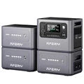2800W 2048Wh LiFePO4 Portable Power Station, Optional Expansion Battery, 1200W Solar Input, App Control & UPS Backup
