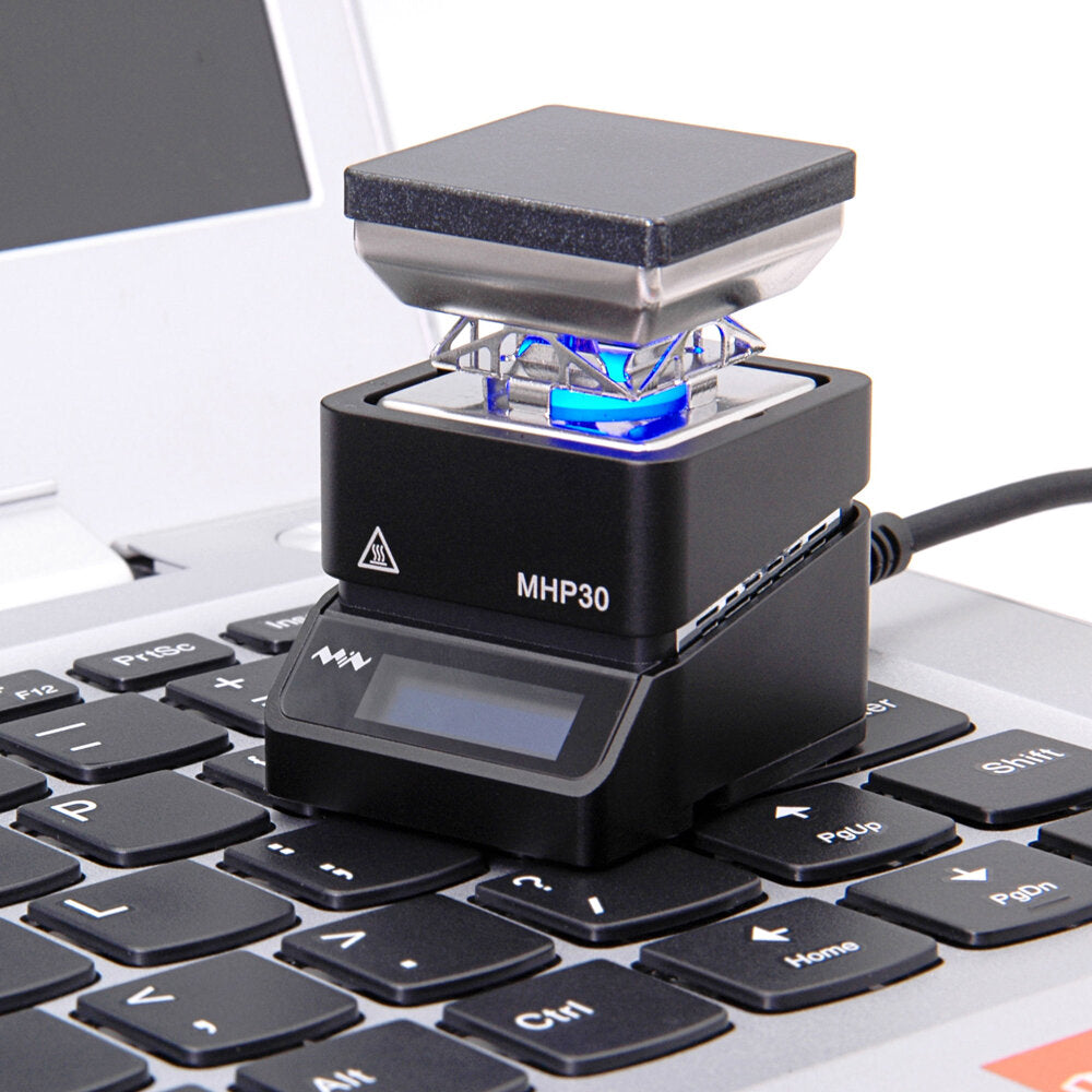 Mini OLED Hot Plate Preheater 60W 350 Soldering Station Preset Temperature with PD Power Supply for PCB SMD Heating