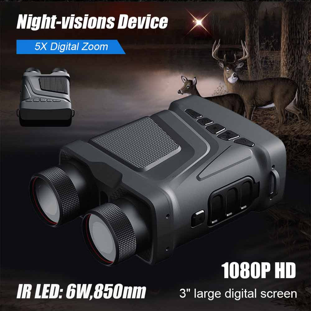 10X Zoom Digital Infrared Night Vision Binocular Telescope for Hunting Camping Professional 1080P 800M Night Vision Device