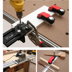 Stainless Steel Quick Release Woodworking Clamps - 19mm/20mm, High Stability, Versatile for Table Tops & Slide Slots