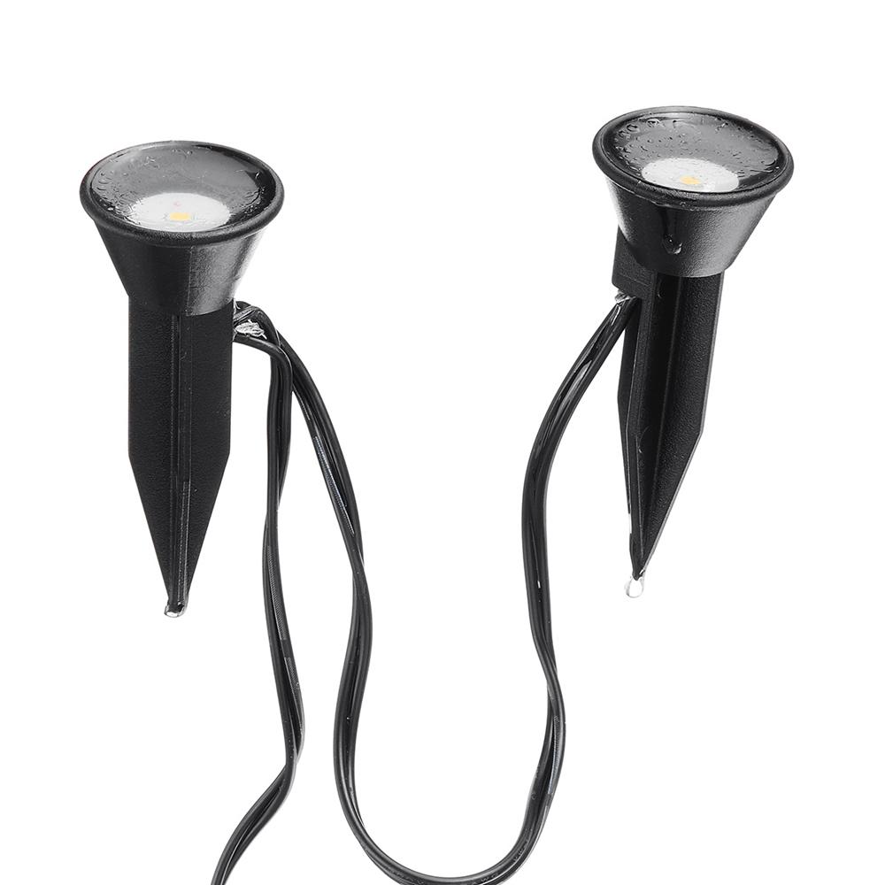 Solar Powered Dual Spot Light Outdoor Garden Landscape Spotlight Yard Lawn Lamp