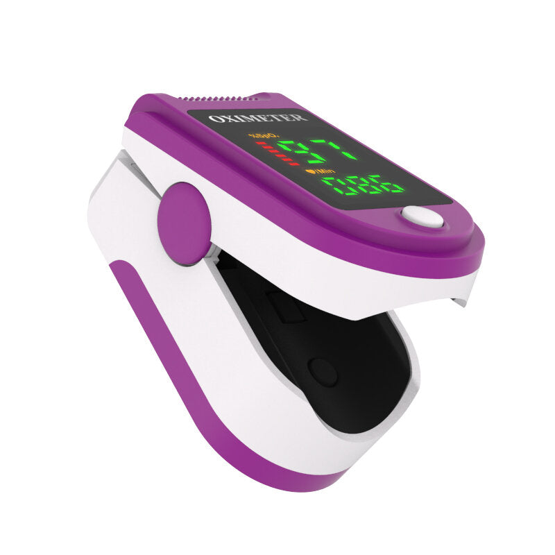 Finger Clip Pulse Oximeter Portable Blood Oximeter Color Screen Finger Clip Blood Oxygen Saturation Detector Health Care Supply