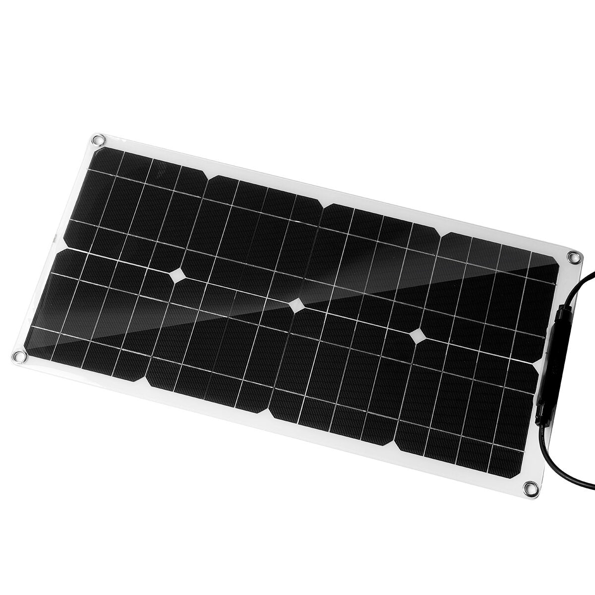 12V 50W Portable Solar Panel Car Van Boat Caravan Camper Trickle Battery Charger