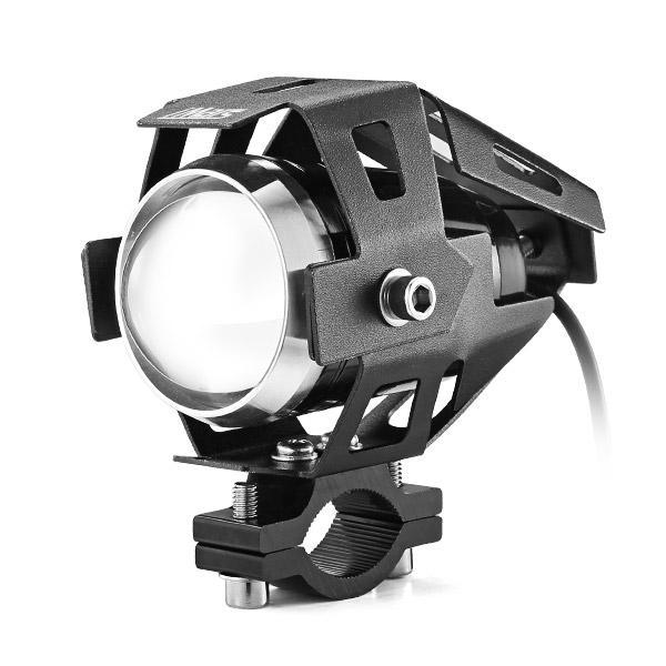 12V-80V Motorcycle LED Headlights Hi/Low Beam Strobe Spot Light White