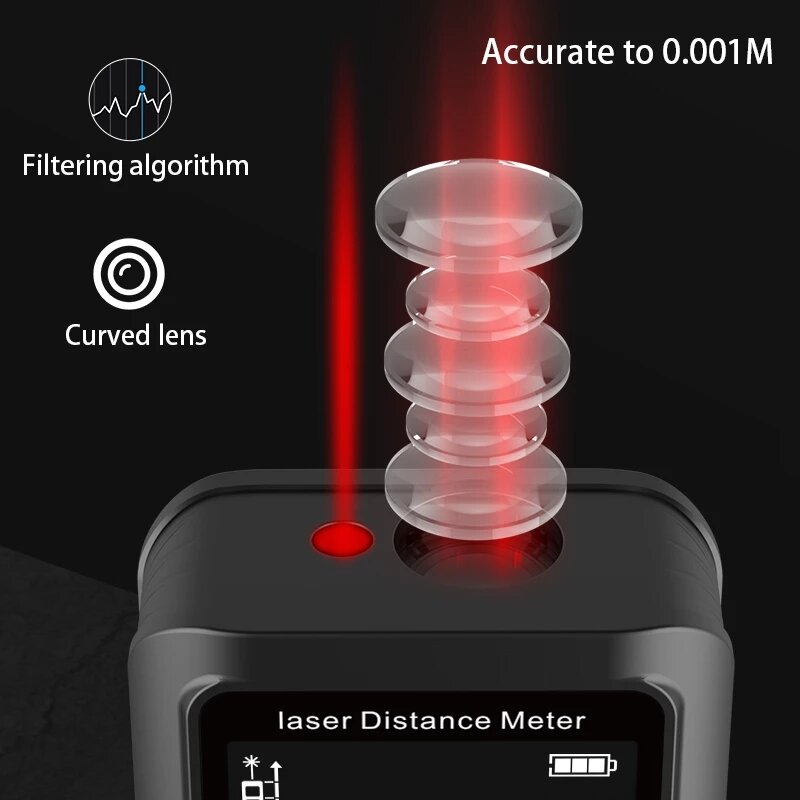 70M/120M Laser Distance Meter Digital Laser Rangefinder Angle Range Finder Laser Tape Measure Tool