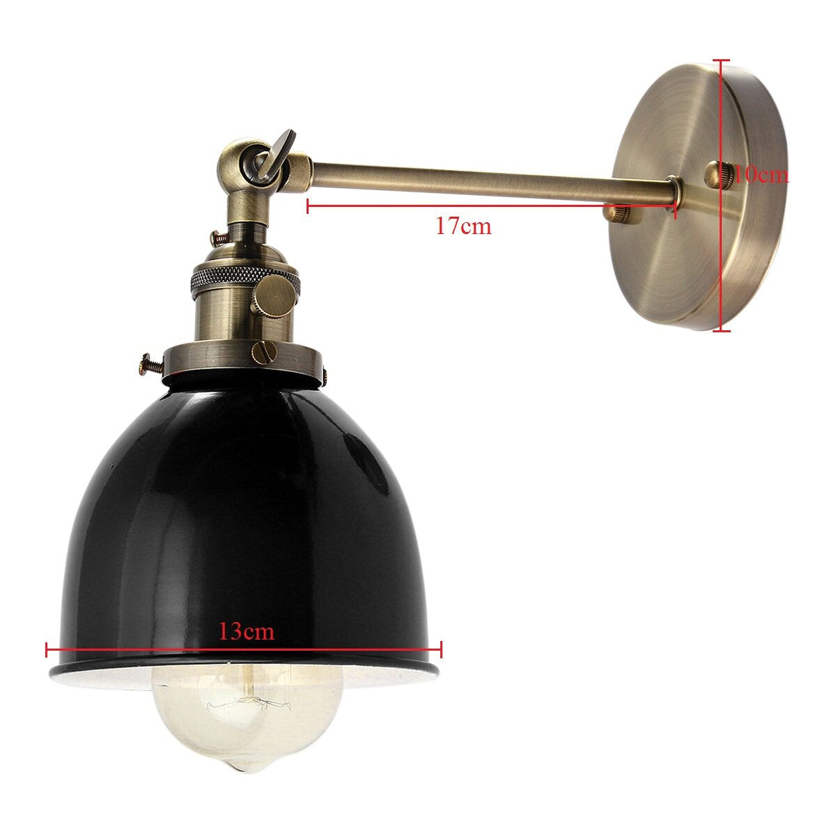 Retro Industrial Sconce Iron Lampshade UP DOWN Wall Light LOFT Brushed Wall Lamp E27