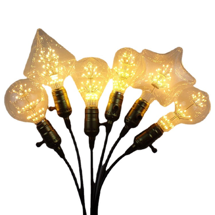Retro Sky Star Bulb LED Incandescent Lamp Chandelier Hanging Light AC220V