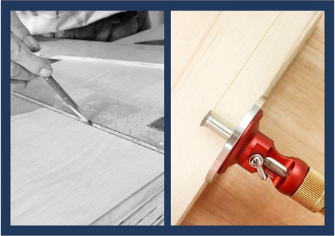 European-Style Parallel Marking Gauge & Depth Measuring Tool - Durable, Micro-Adjustable, Ergonomic Design
