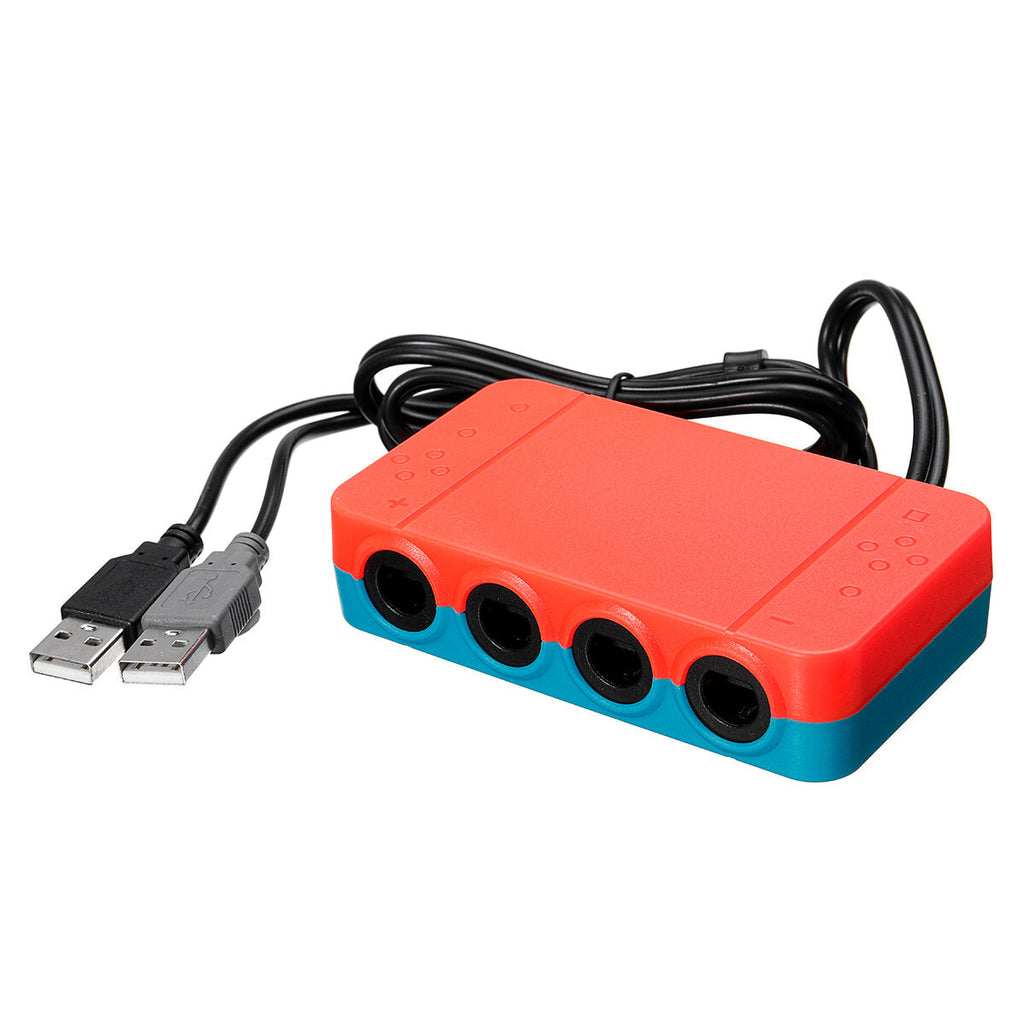 4 Ports GC GameCube Controller USB Adapter Converter For NGC to Wiiu/Switch/PC