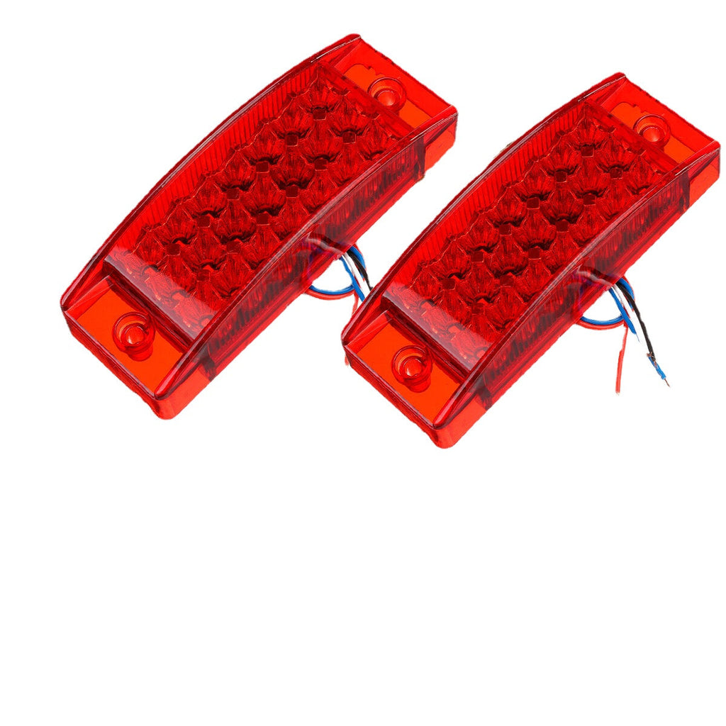 2PCS 21 LED Side Marker Lights Lamp for 12V 24V Truck Trailer Caravan Lorry Van