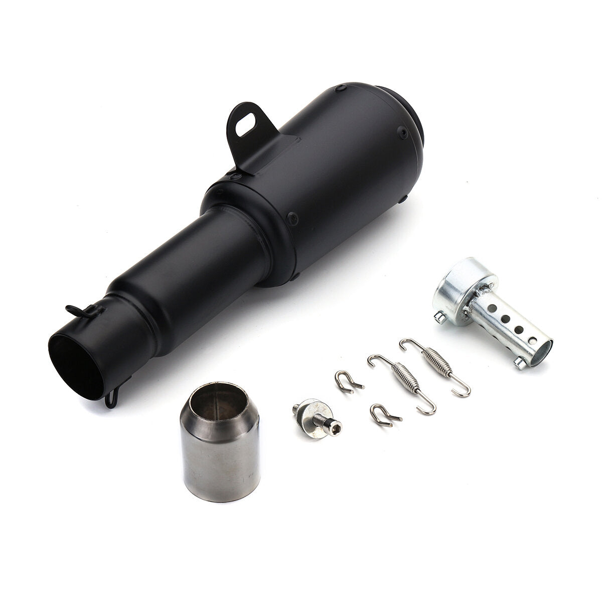 38-51mm Motorcycle Exhaust Street Sport Bike Carbon Stainless Steel Muffler Universal
