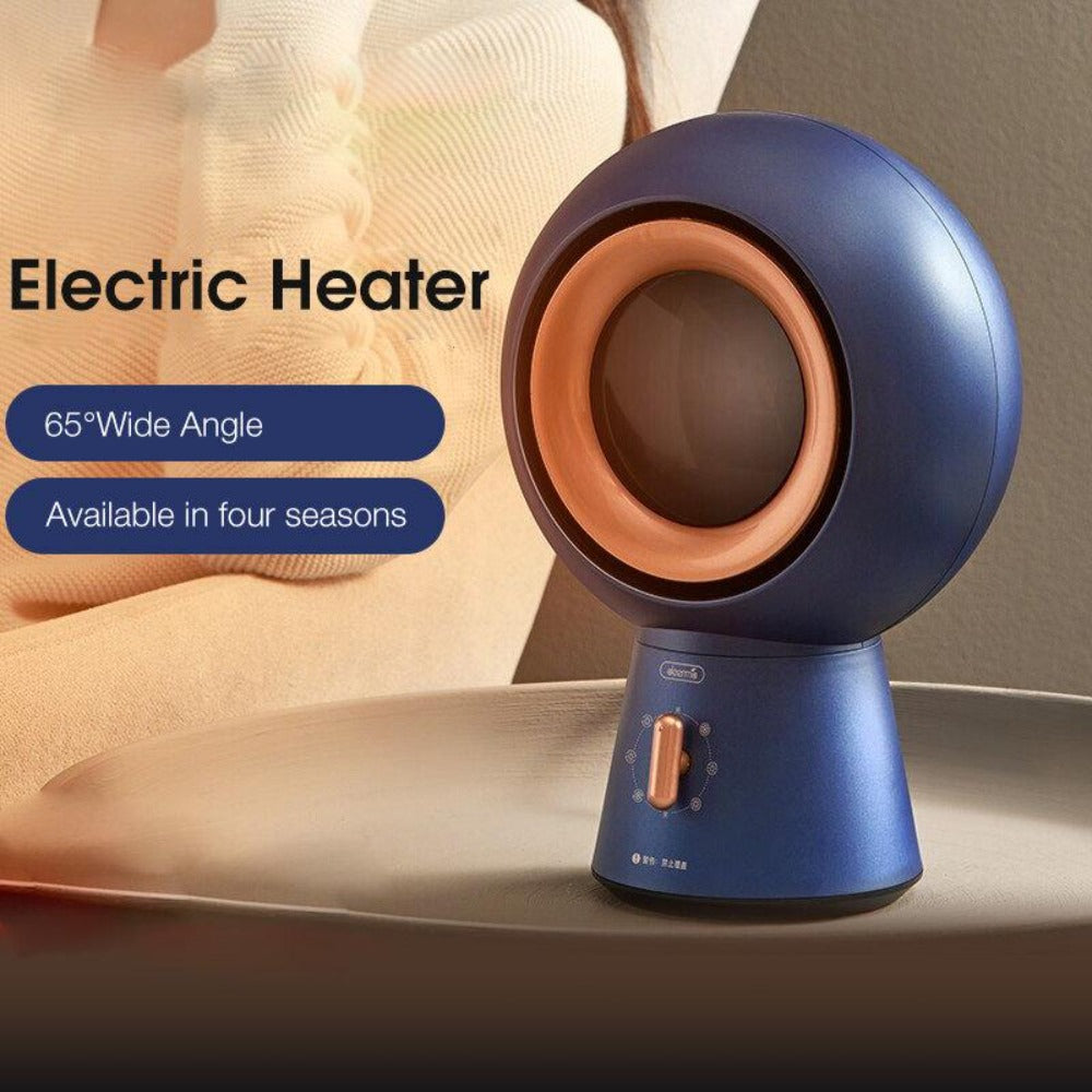 Electric Heater 65° Wide Angle, 6-Gear Ceramic PTC, Desktop/Floor, Low Noise for Home/Office