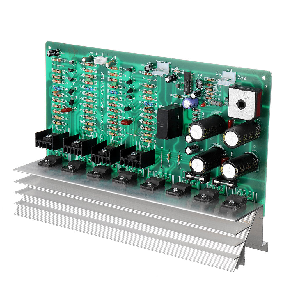 300W High Power Amplifier Board 2.0 Channle V-MOS Field Effect Amplifier DIY Hi-Fi Speaker Audio Amplifier Module Dual 24V-26V