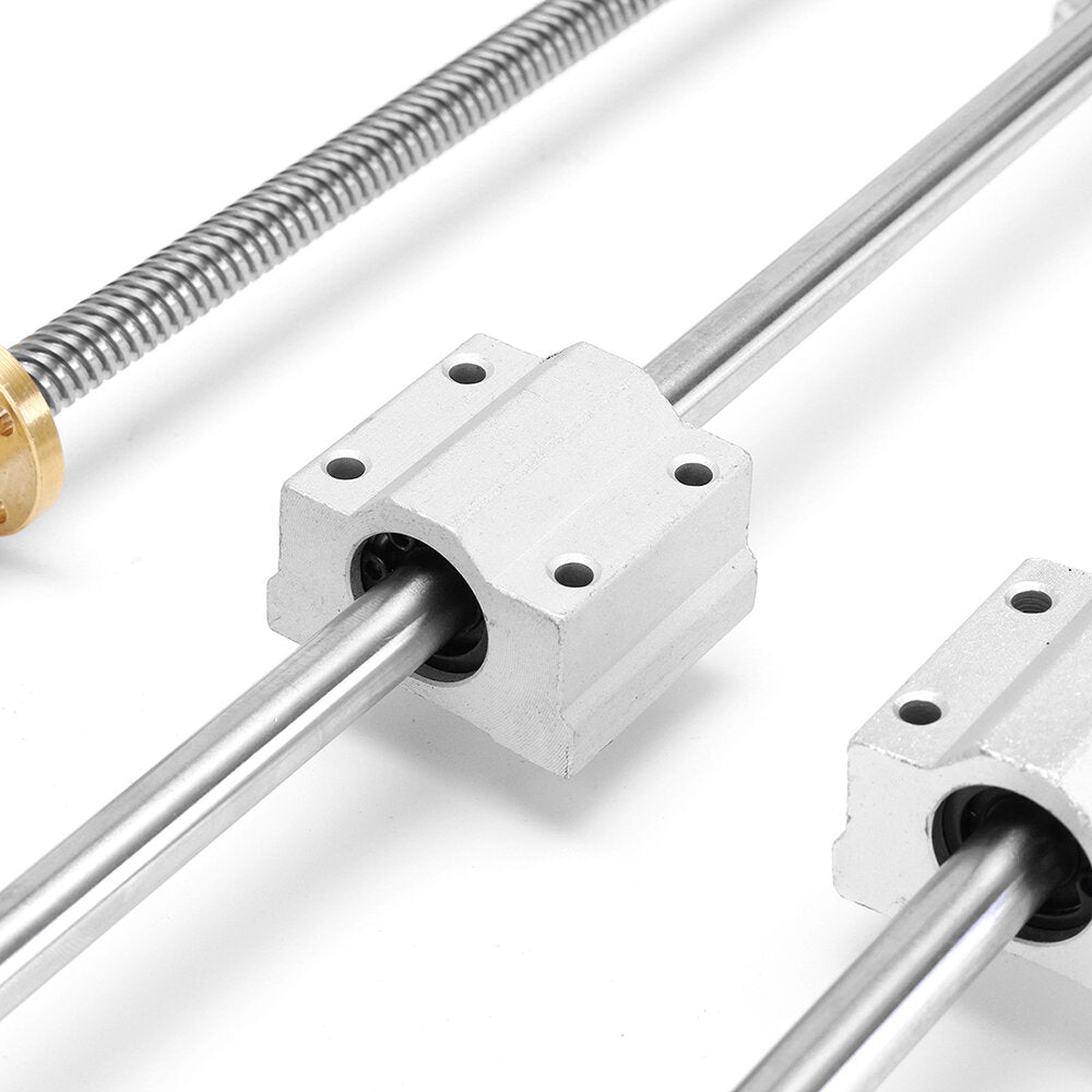 15pcs 600mm Optical Axis Guide Bearing Housings Linear Rail Shaft Support Set