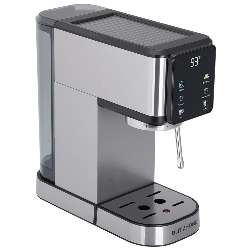 Semi-Automatic Espresso Coffee Machine 20Bar 1350W with Touchscreen Control Cup Warmer 1L Removable Water Tank