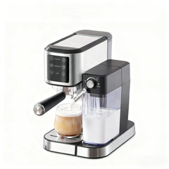 20Bar Semi-Automatic Coffee Machine with Auto Milk Frother One-Touch Operation for Espresso Cappuccino Latte
