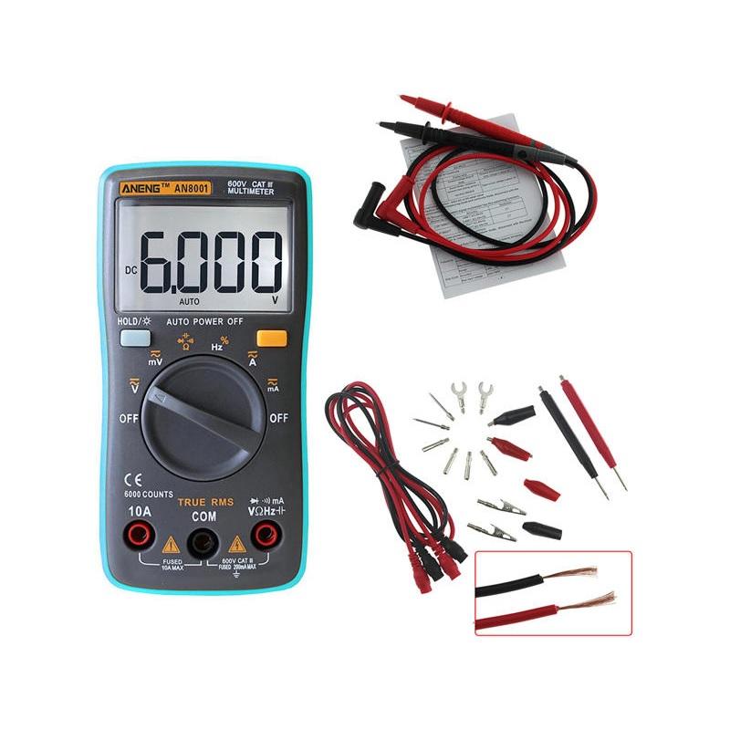 Professional True Rms Digital Multimeter 6000 Counts Backlight AC/DC